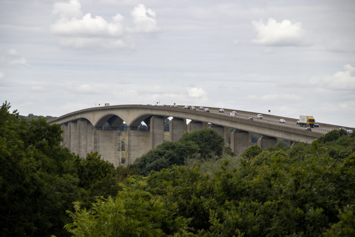 The Orwell Bridge in Ipswich